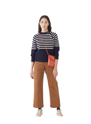 Striped Ribbed Sweater Armhole Buttons 134 NS from Nice Things