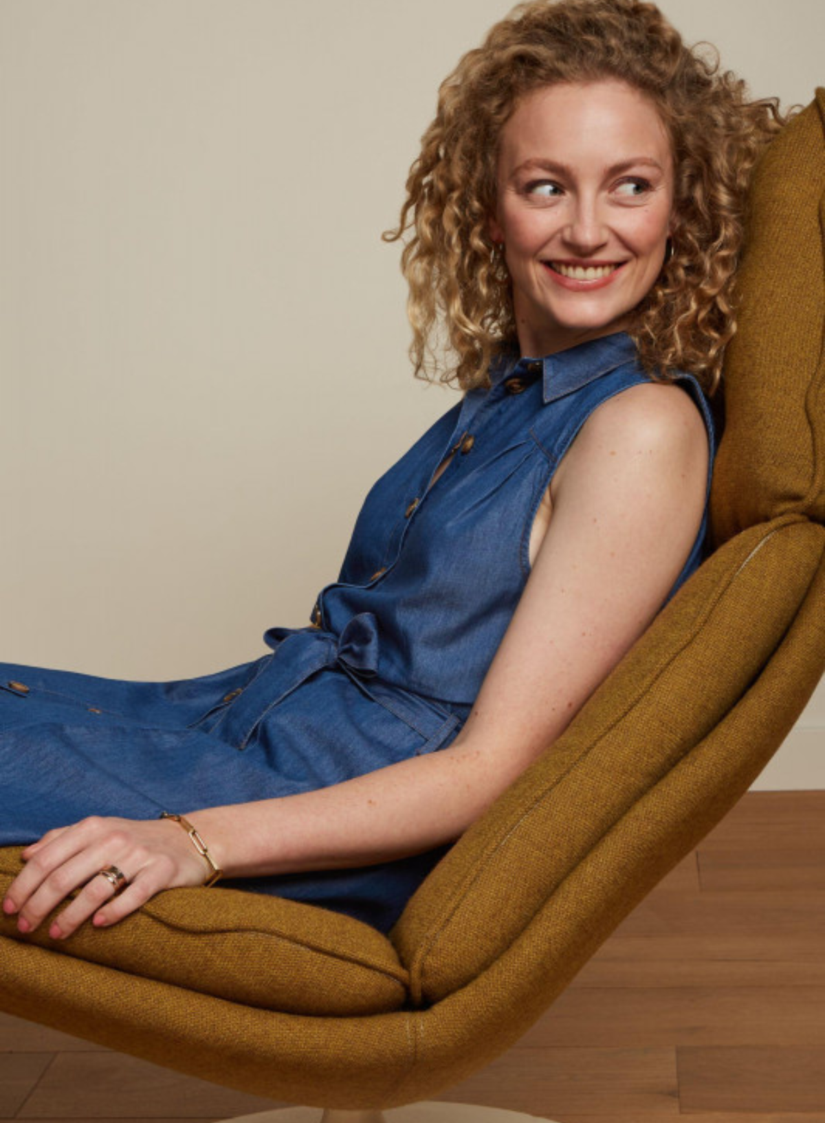 Nova Dress Las Palmas in Bluestone Blue from King Louie