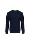 Lucio Cotton Sweater in Navy from Faguo
