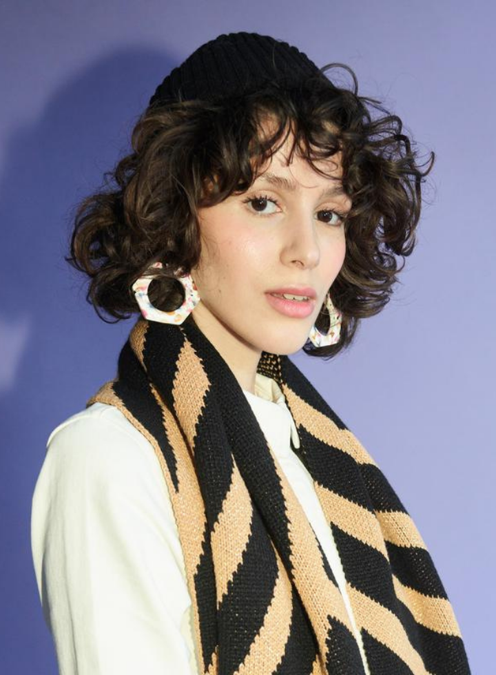 Wool Ribbed Black Hat from Miss Pom Pom