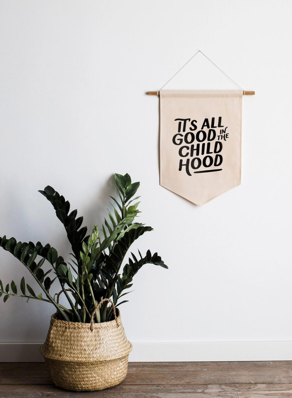 It's All Good in The Childhood Canvas Banner from Gladfolk