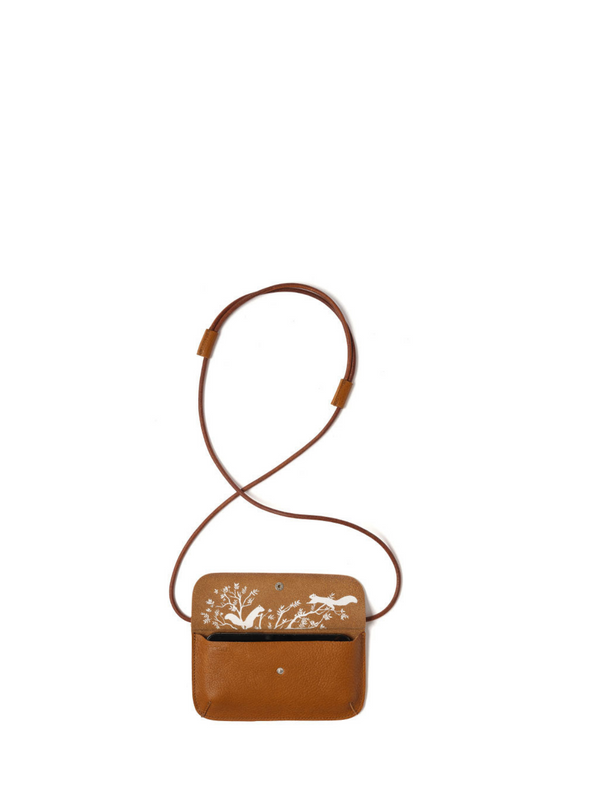 Phonebag Hang On in Cognac Used Look from Keecie