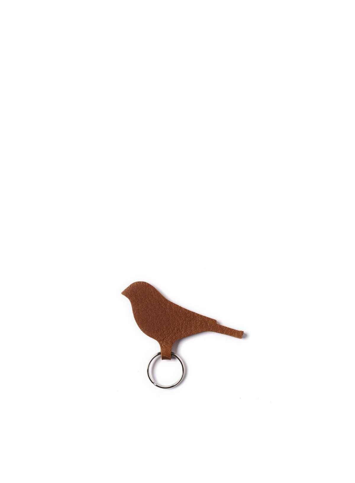 Mini Tweet Keyring in Cognac used look from Keecie