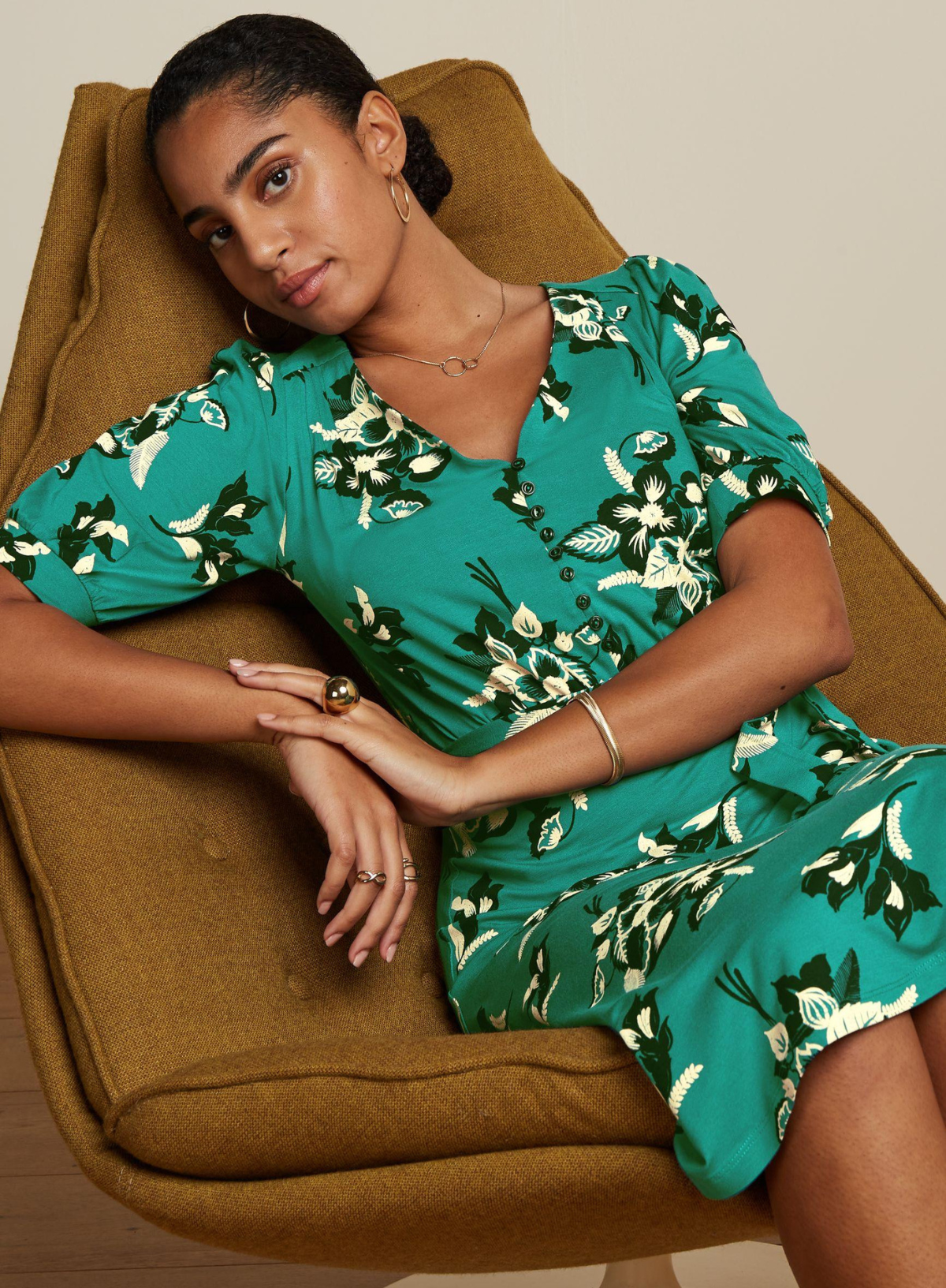 Erin Dress Coraza in Eden Green from King Louie