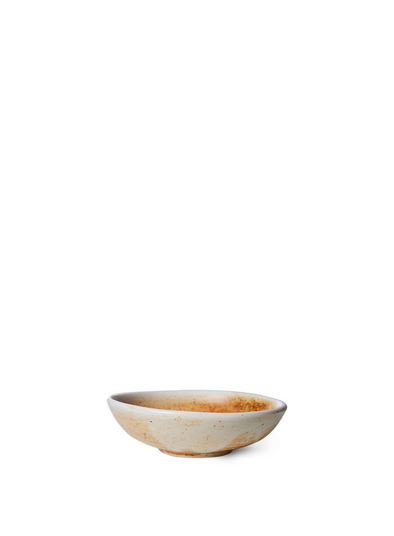 Chef Ceramics Small Dish in Rustic Cream/Brown from HK Living