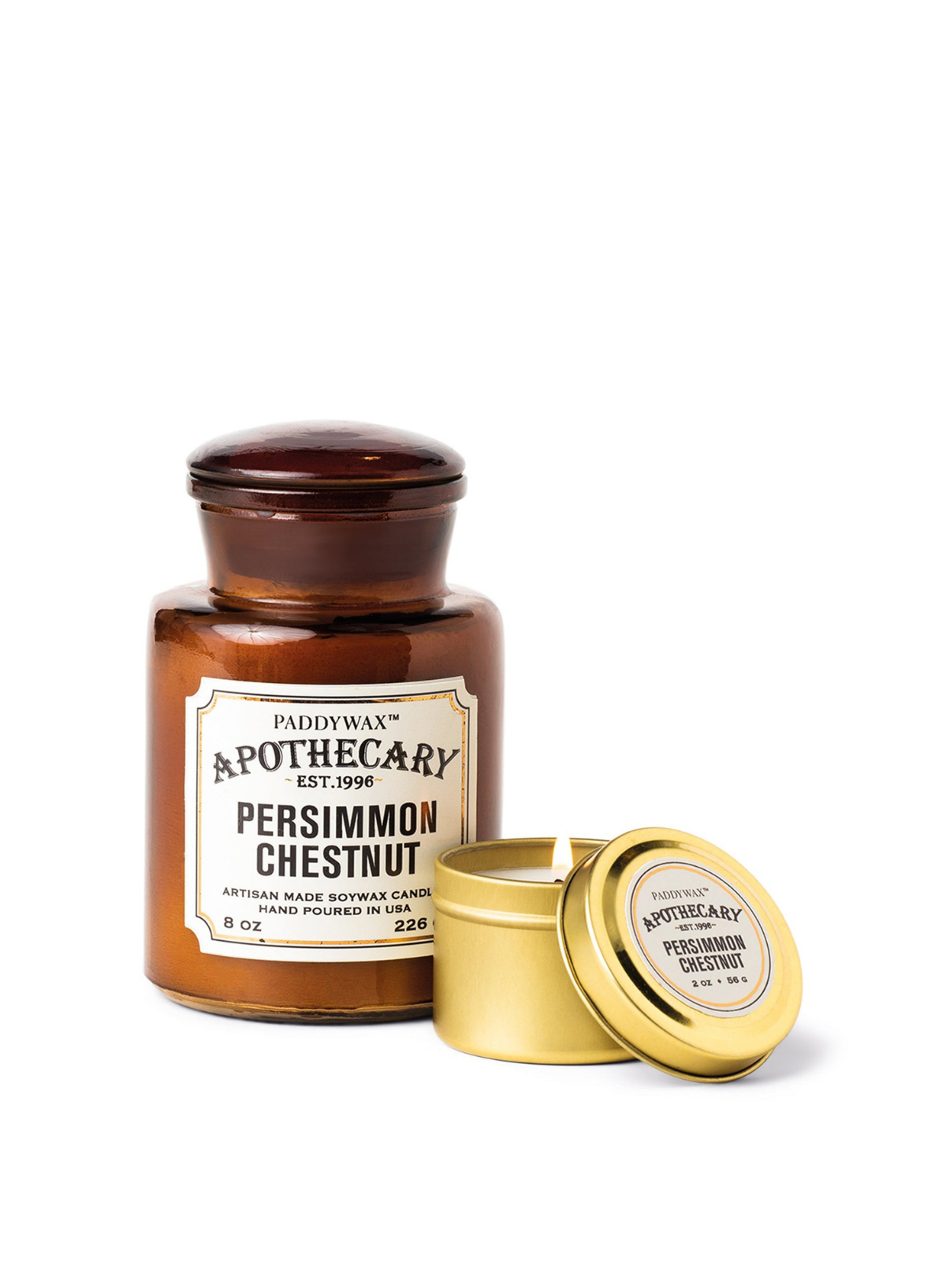 Apothecary Persimmon Chestnut Candle from Paddywax
