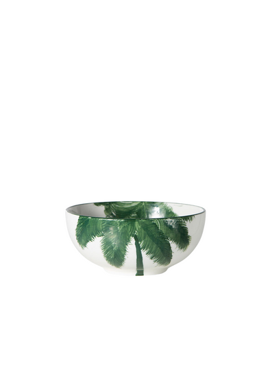 Bold & Basic Ceramics: Porcelain Bowl Palms, Green from HK Living