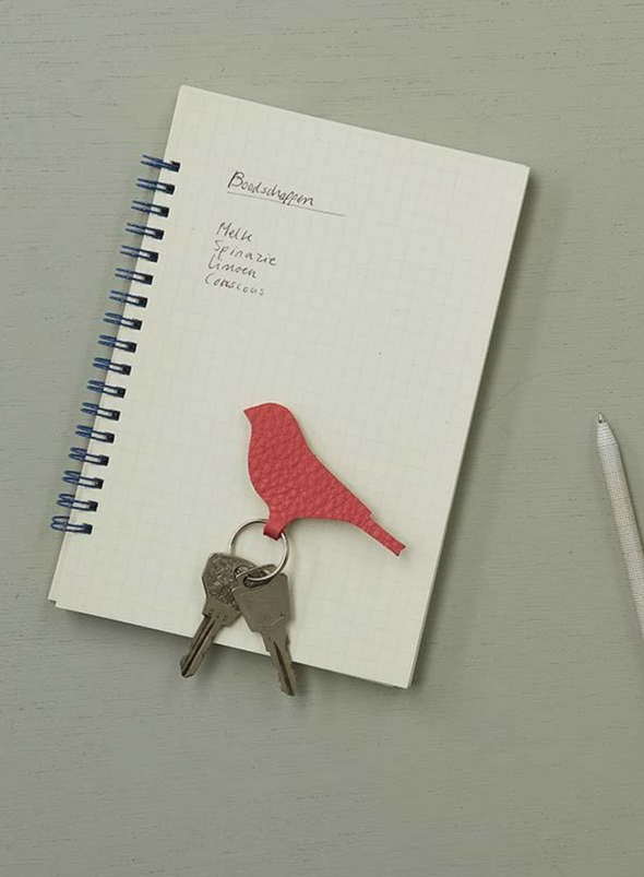 Mini Tweet Keyring in Coral from Keecie