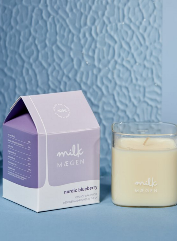 Milk Candle - Nordic Blueberry from MÆGEN
