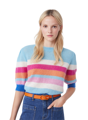 Primael Knit Top in Blue from Suncoo