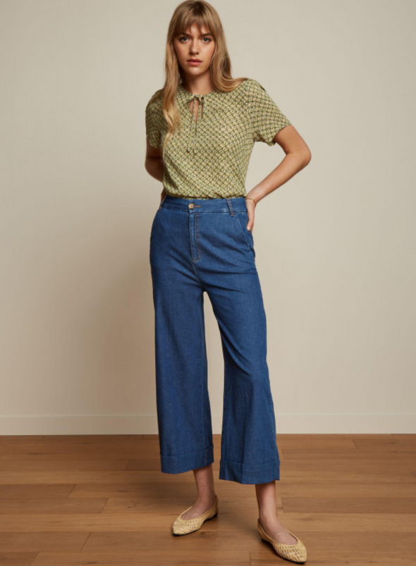 Lisa Culotte Chambray in Denim Blue from King Louie