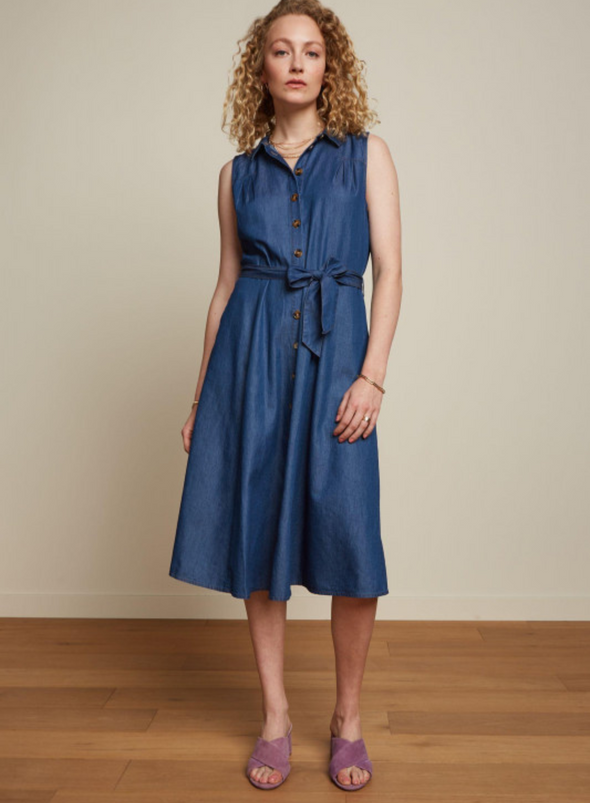 Nova Dress Las Palmas in Bluestone Blue from King Louie