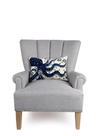 Navy Octopus Hook Cushion from Peking Handicraft