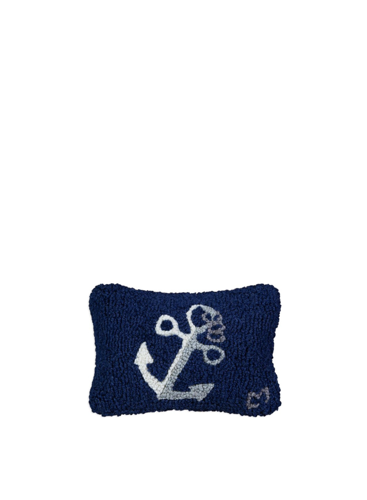 White Anchor Hook Cushion from Chandler 4 Corners