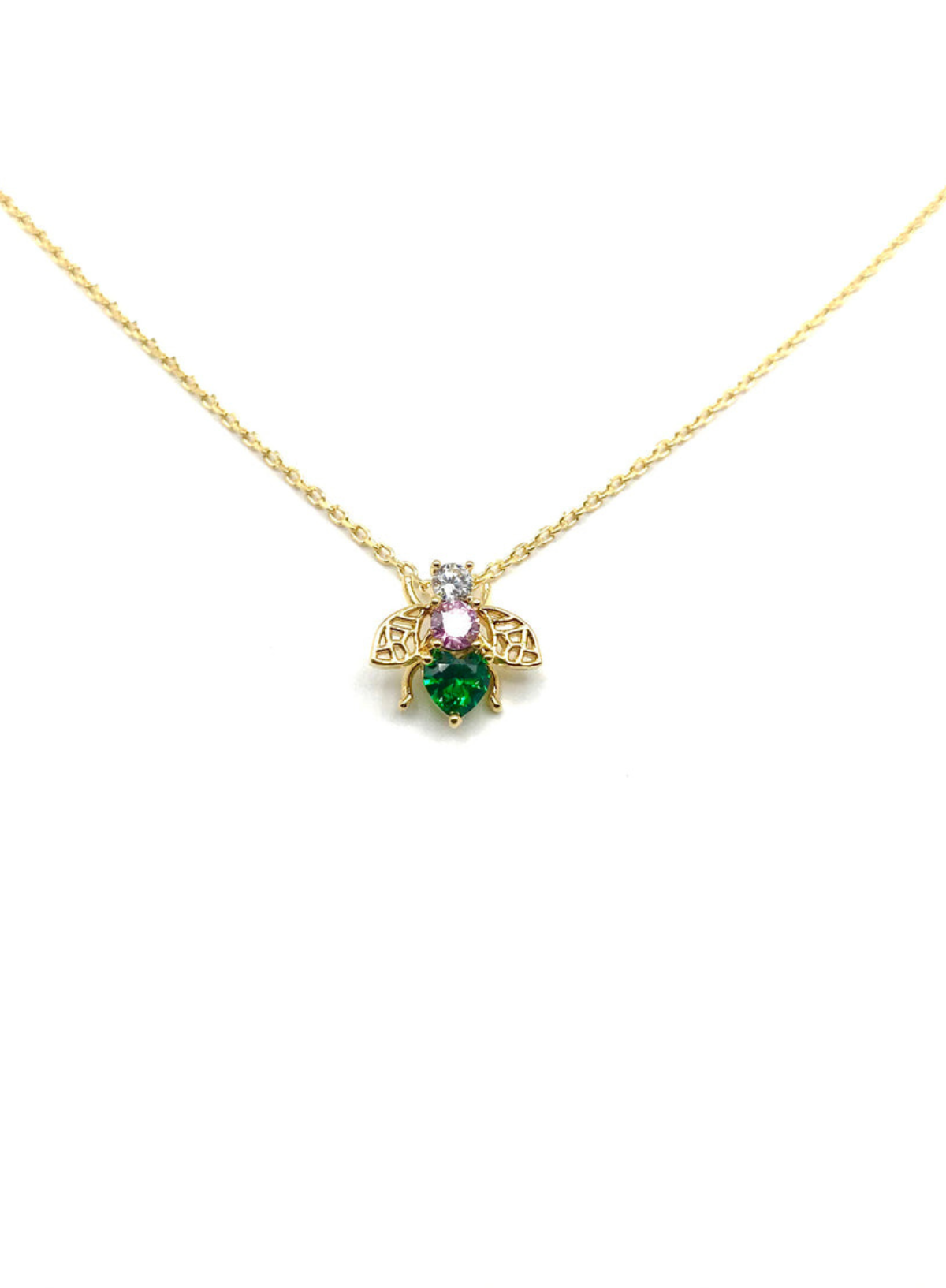 Nouveau Bejewelled Bee Necklace From Sixton