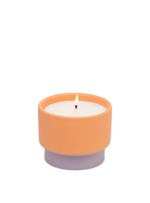Color Block 6oz Orange Ceramic Violet & Vanilla Candle from Paddywax