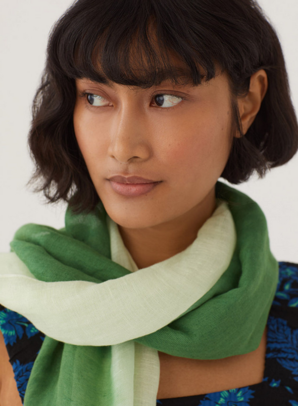 Green Tye Dye Foulard Scarf from Nice Things