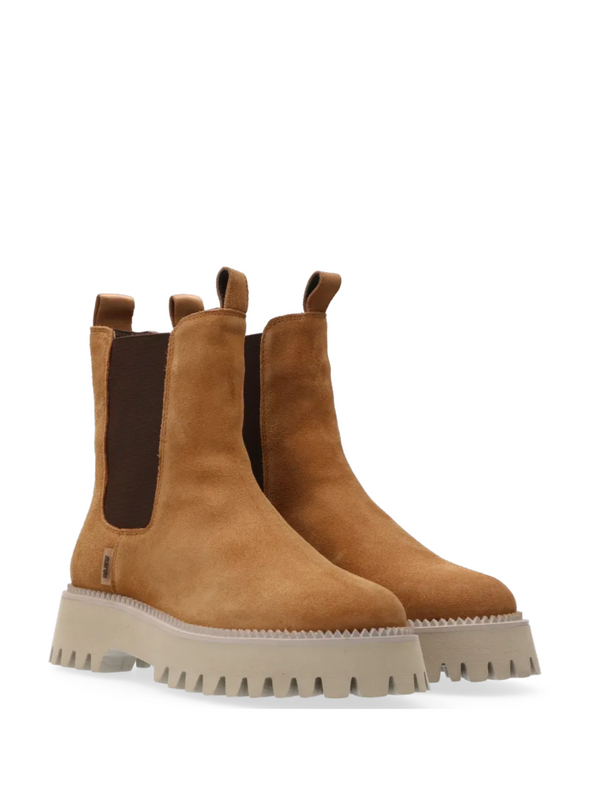 Emma Suede Boot in Cognac from Maruti