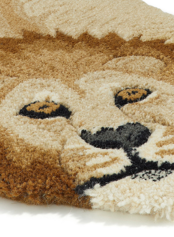 Moody Lion Small Wool Rug from Doing Goods