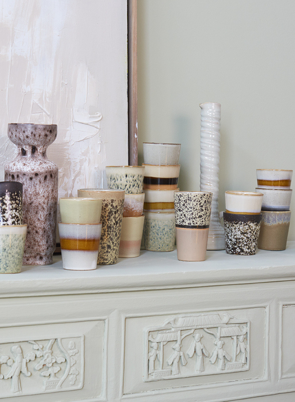 70's Style Beaker in Bark from HK Living