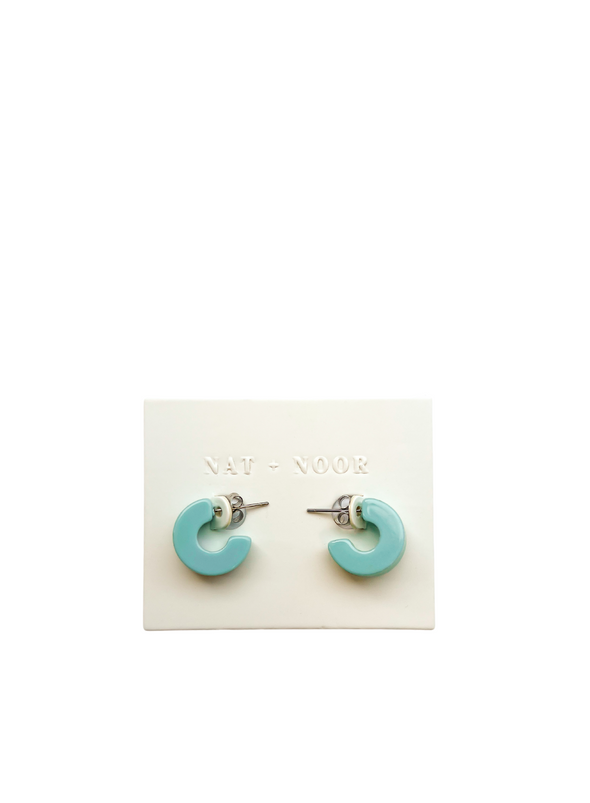 Mali Earrings in Turquoise from Nat + Noor