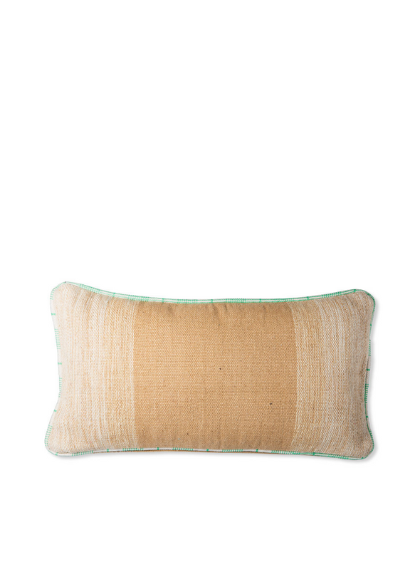 Hand Woven Wool Cushion Camel (38x74) from HK Living