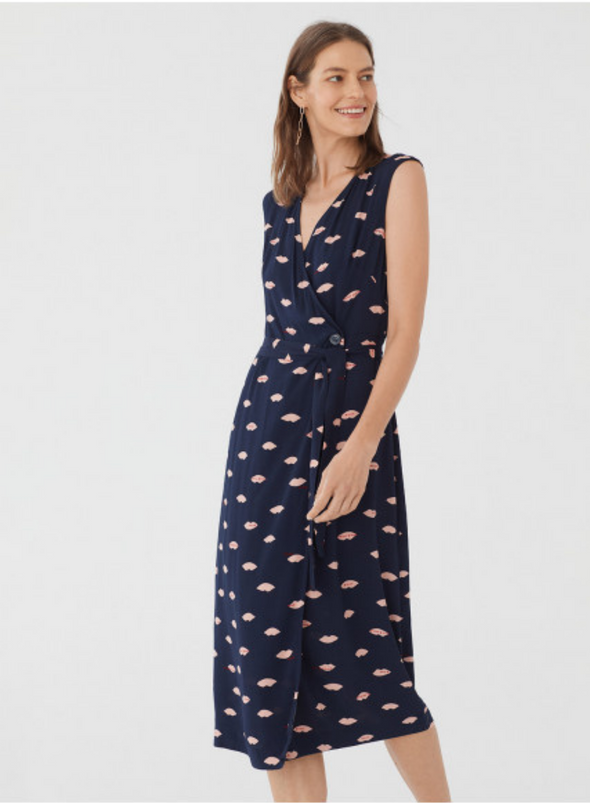 "Lips Print" midi dress from Nice Things