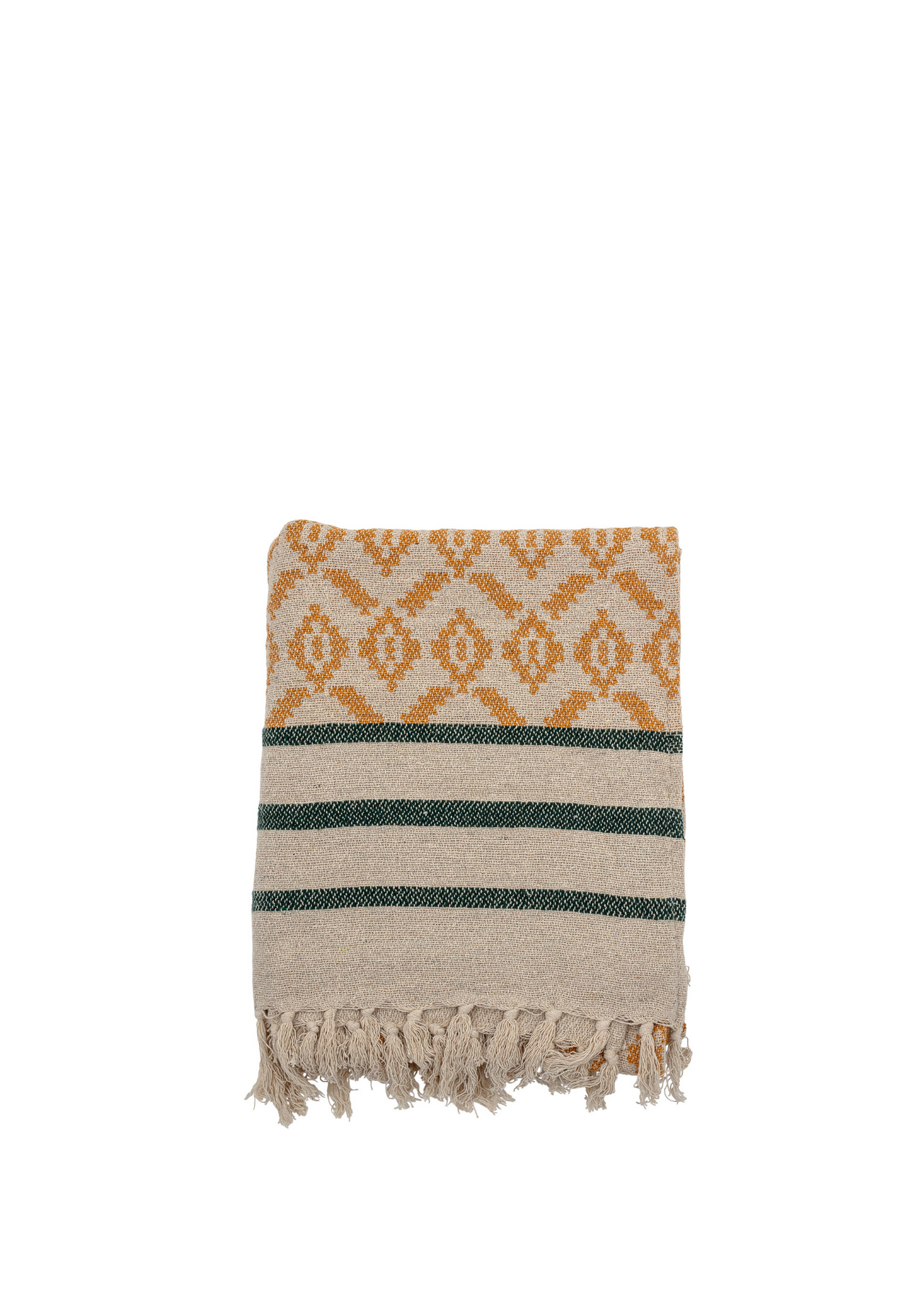 Fini Green and Yellow Throw from Bloomingville