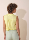 Yellow Button Front Sleeveless Top from Indi & Cold