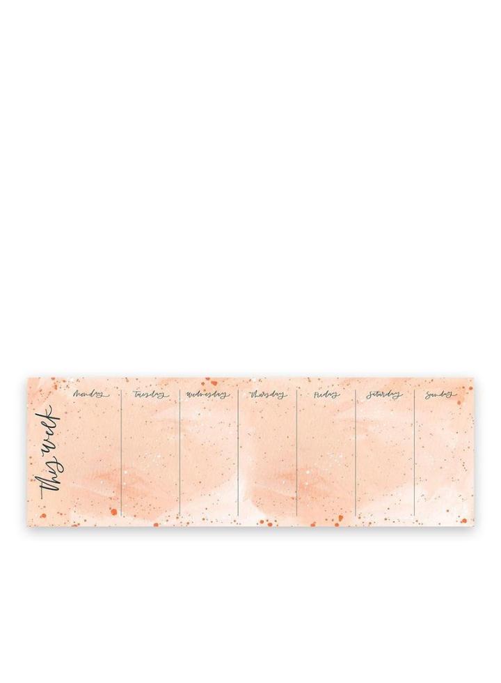 Speckled Zinnia Weekly Notepad from 1canoe2