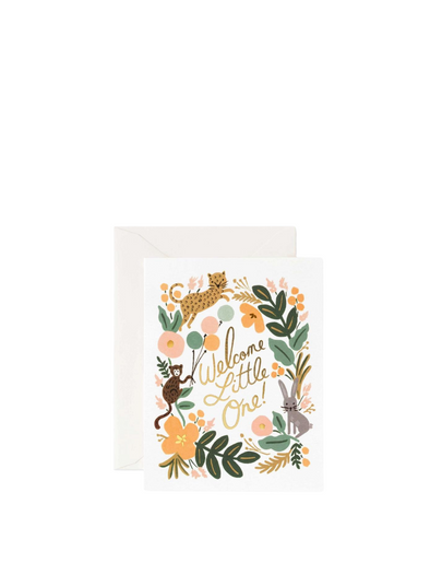 Menagerie Baby Card from Rifle Paper Co.