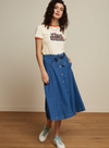 Judy Skirt Chambray in Denim Blue from King Louie