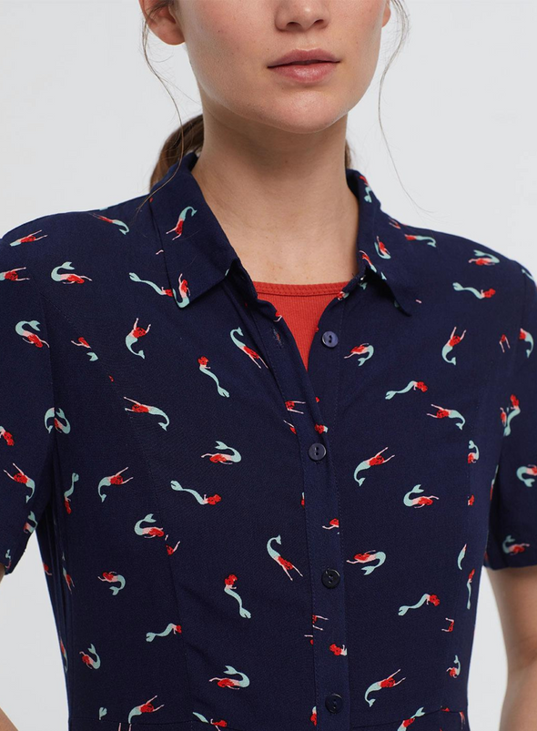 Little Mermaids Print Midi Dress from Nice Things