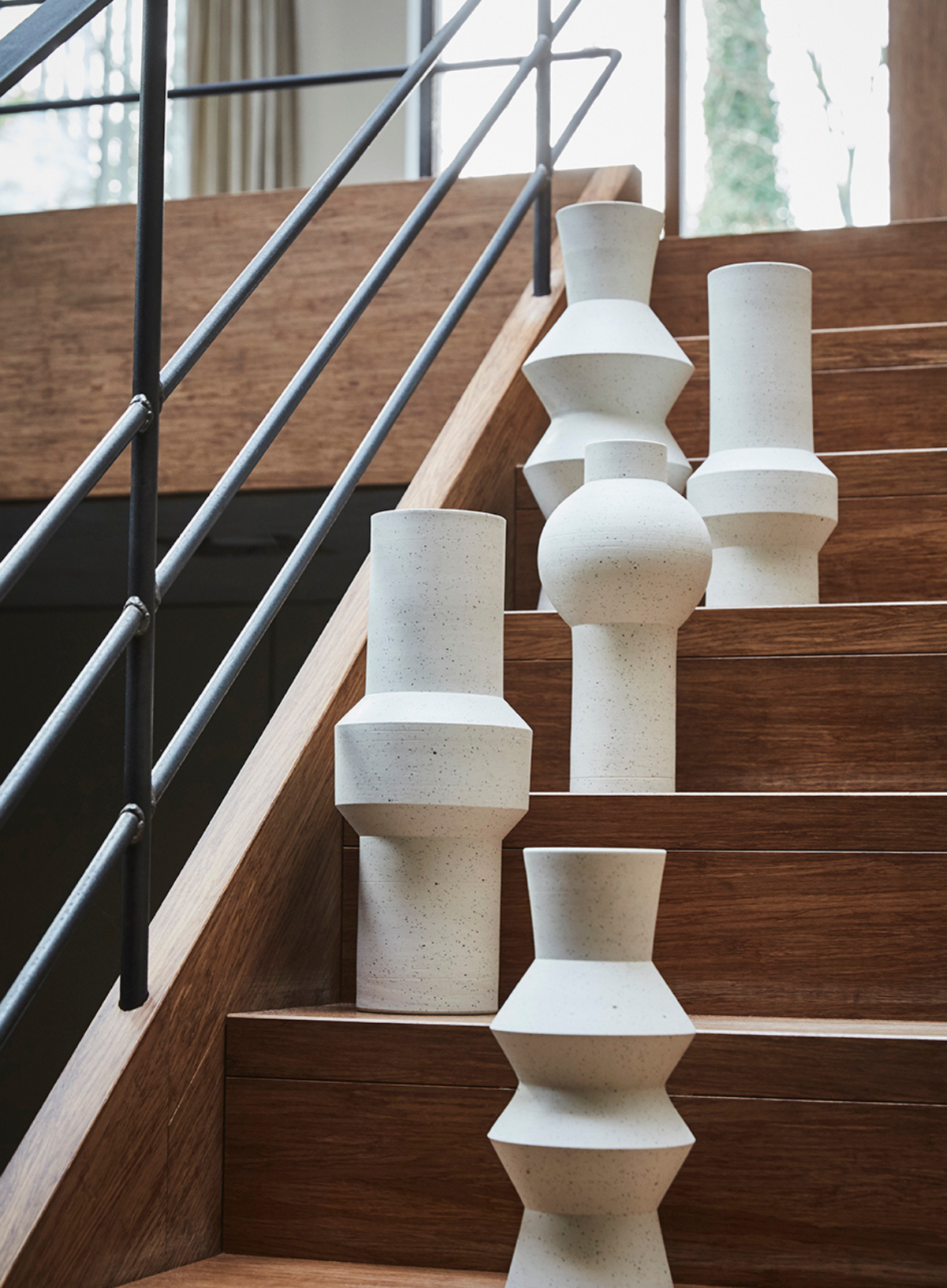 Speckled Clay Straight Large Vase from HK Living