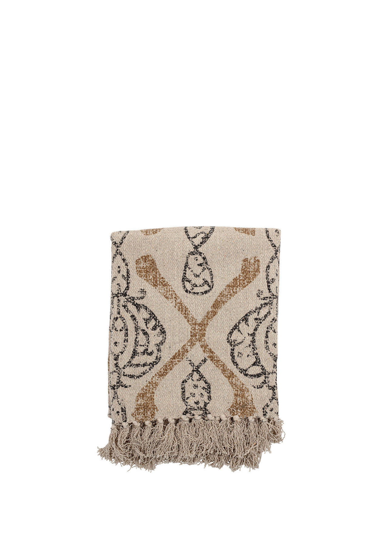 Freddy Recycled Cotton Throw from Bloomingville