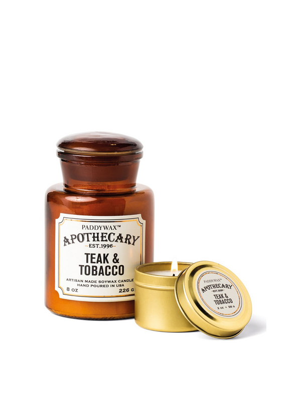 Apothecary Teak & Tobacco Candle from Paddywax