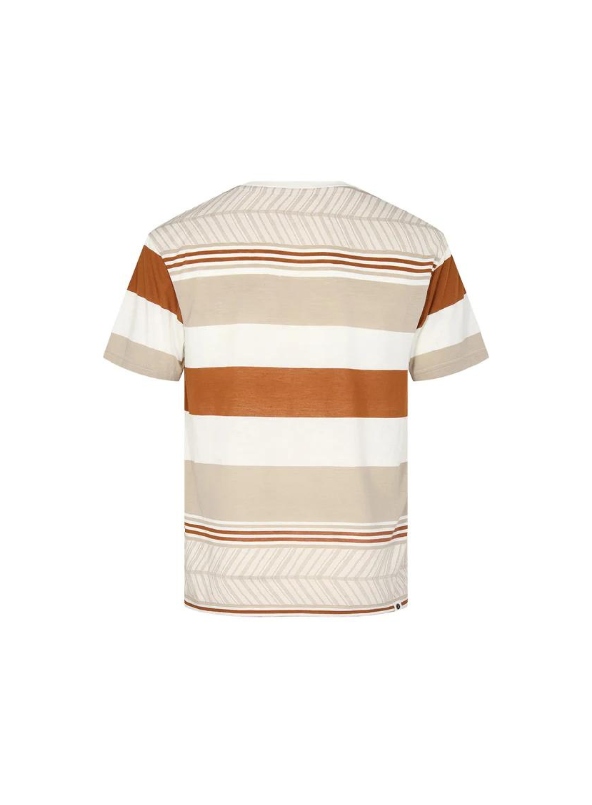 Kikki S/S Jacquard Tee in Wood Thrush from Anerkjendt