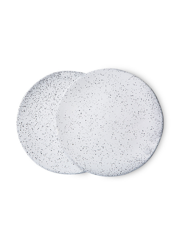 Gradient Ceramics Side Plate in Cream from HK Living