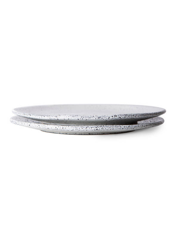 Gradient Ceramics Side Plate in Cream from HK Living