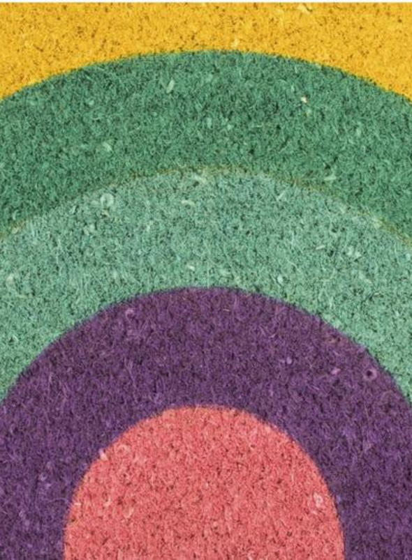 Rainbow Doormat from Fisura