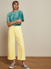 Marcie Cropped Pants in Lemonade Yellow from King Louie
