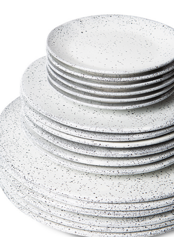 Gradient Ceramics Side Plate in Cream from HK Living