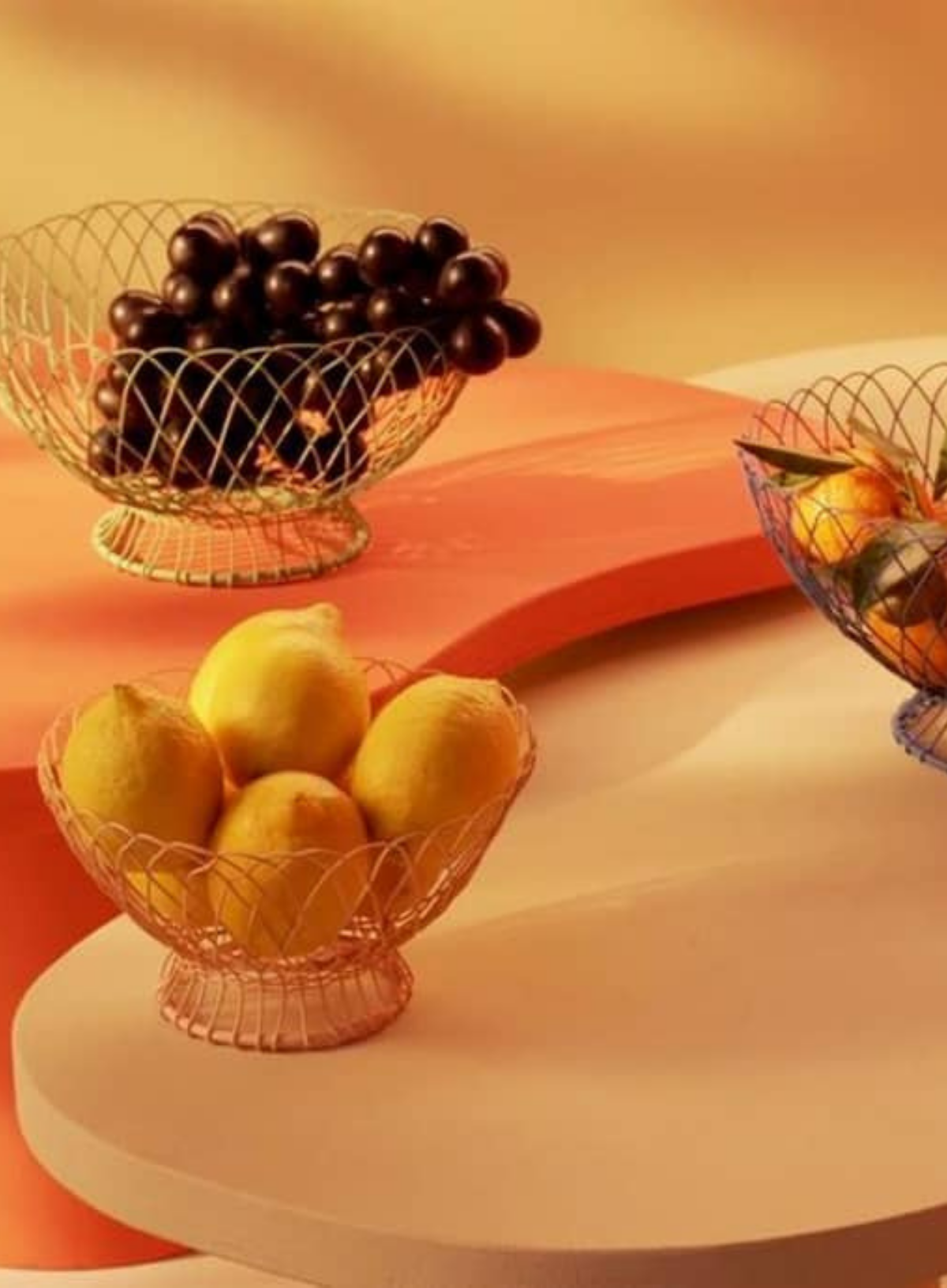 &k Pink Twist Basket