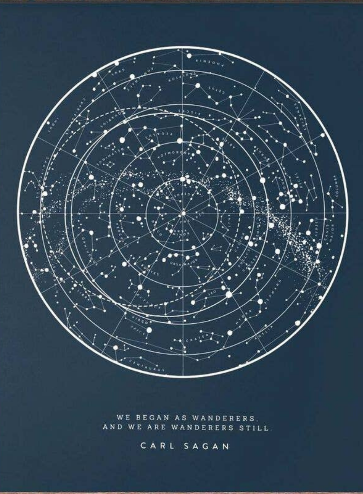 Wanderer Star Chart - Navy from The Wild Wander