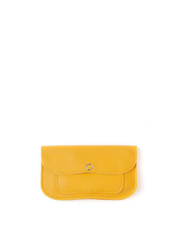 Cat Chase Small Wallet in Yellow from Keecie