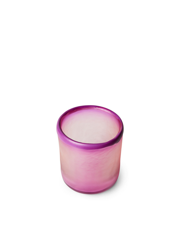 Glass Tea Light Holder in Purple from HK Living