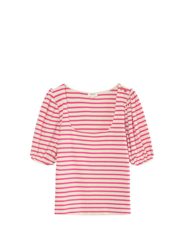 Emile Teeshirt in Fushsia from Grace and Mila