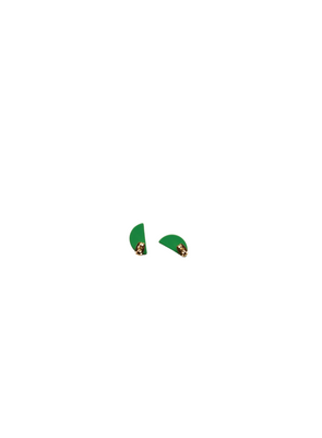 The Sticky Sis Club  earrings - sunnies in Paris Green