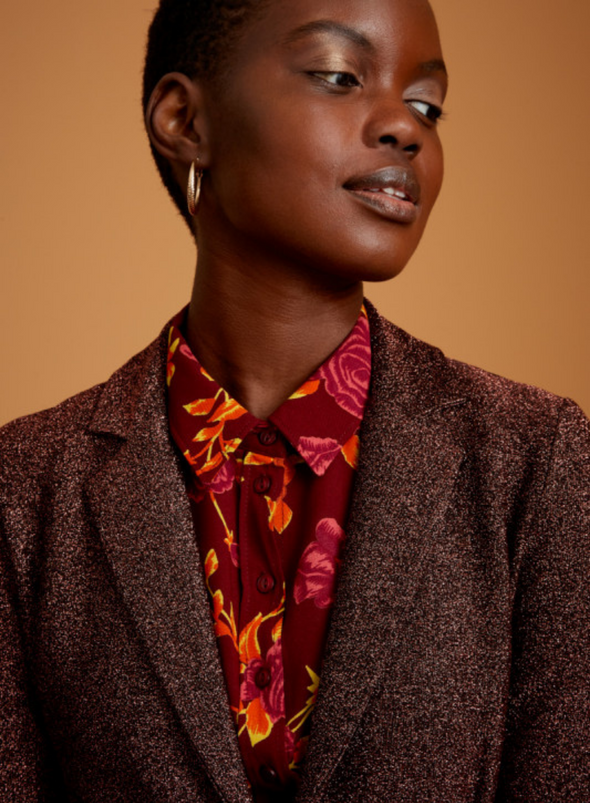 Daisy Long Blazer Ballroom Bronze Brown from King Louie Nomad and the bowerbird Bringing the outside in