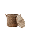 Seagrass Basket with Lid From Madam Stoltz
